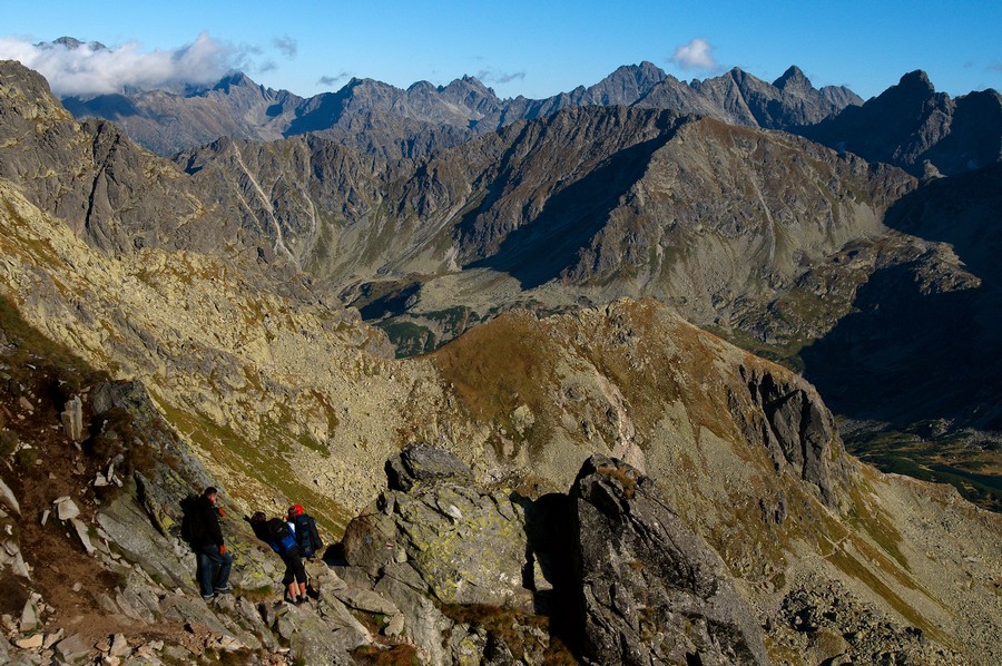Widok ze Świnicy (Tatry Wysokie, wrzesień 2008)